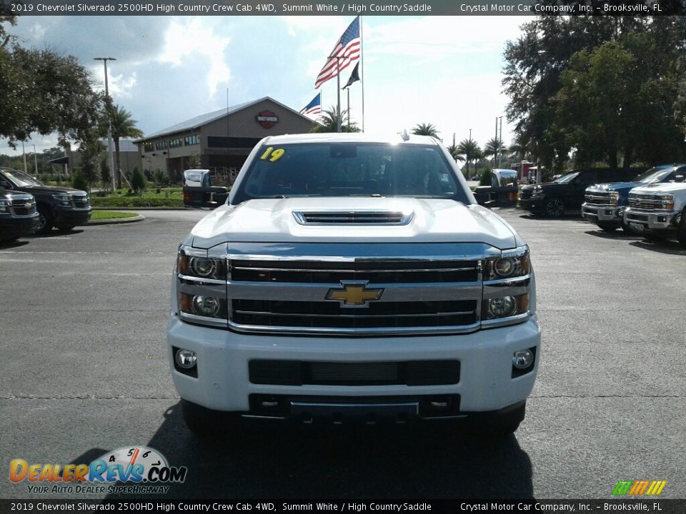 2019 Chevrolet Silverado 2500HD High Country Crew Cab 4WD Summit White / High Country Saddle Photo #8