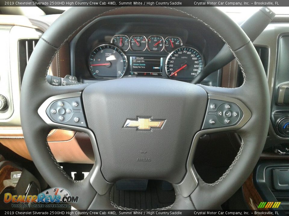 2019 Chevrolet Silverado 2500HD High Country Crew Cab 4WD Summit White / High Country Saddle Photo #14
