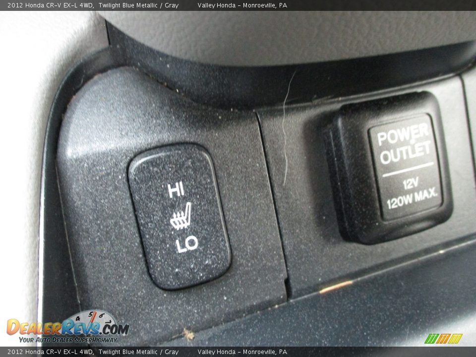 2012 Honda CR-V EX-L 4WD Twilight Blue Metallic / Gray Photo #18