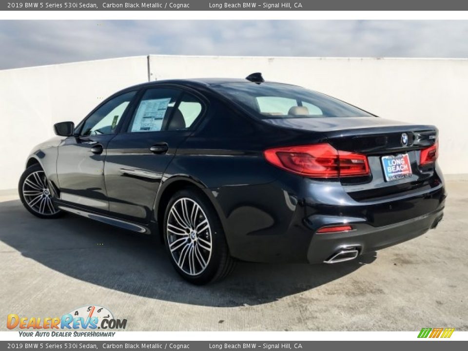 2019 BMW 5 Series 530i Sedan Carbon Black Metallic / Cognac Photo #2