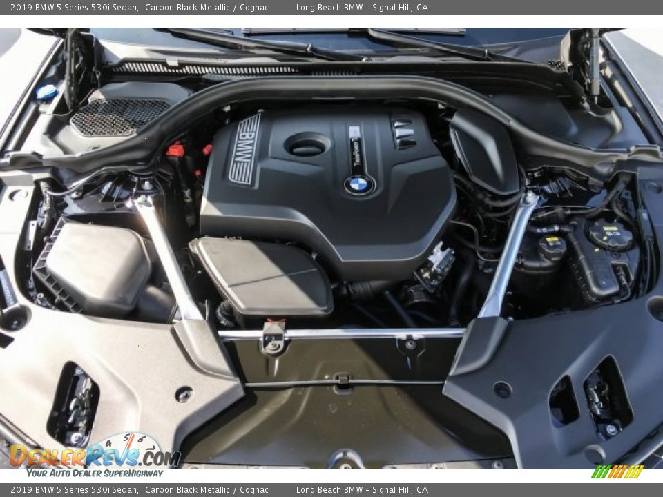 2019 BMW 5 Series 530i Sedan Carbon Black Metallic / Cognac Photo #8