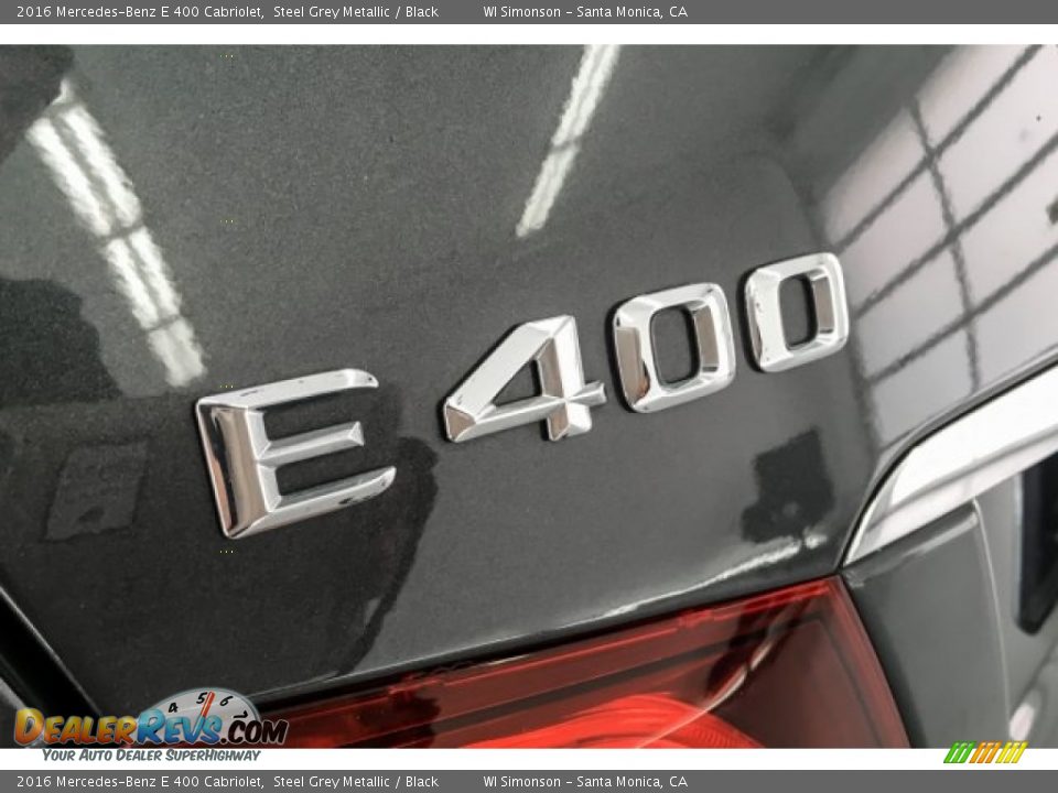 2016 Mercedes-Benz E 400 Cabriolet Steel Grey Metallic / Black Photo #7