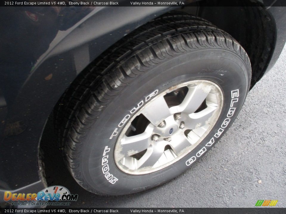 2012 Ford Escape Limited V6 4WD Ebony Black / Charcoal Black Photo #6