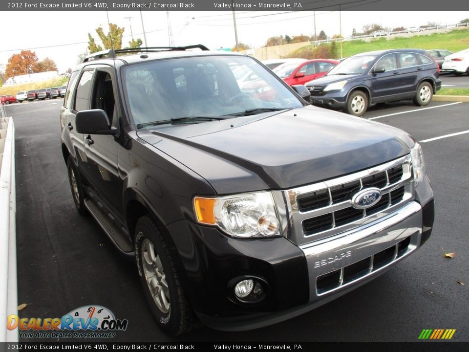 2012 Ford Escape Limited V6 4WD Ebony Black / Charcoal Black Photo #7