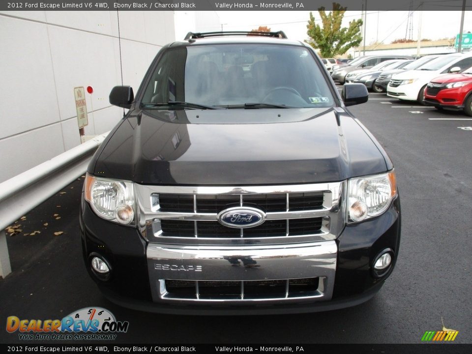 2012 Ford Escape Limited V6 4WD Ebony Black / Charcoal Black Photo #8