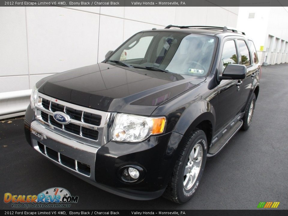 2012 Ford Escape Limited V6 4WD Ebony Black / Charcoal Black Photo #9