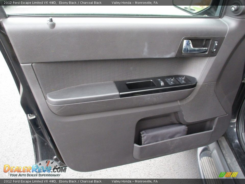 2012 Ford Escape Limited V6 4WD Ebony Black / Charcoal Black Photo #10