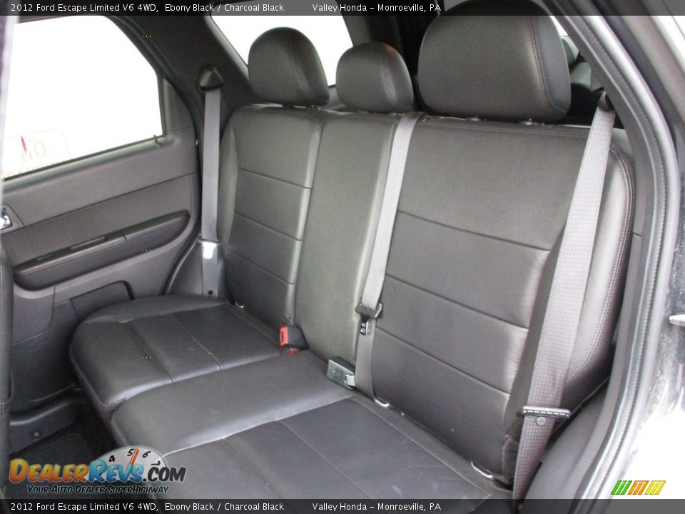2012 Ford Escape Limited V6 4WD Ebony Black / Charcoal Black Photo #13