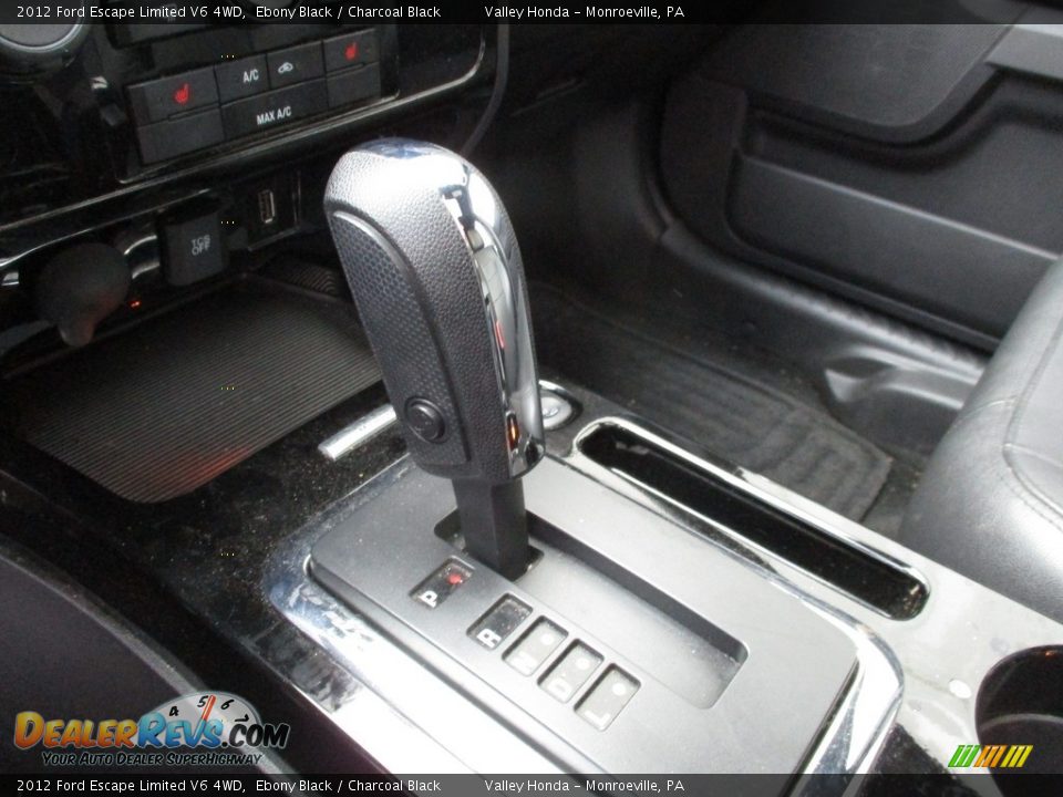 2012 Ford Escape Limited V6 4WD Ebony Black / Charcoal Black Photo #15
