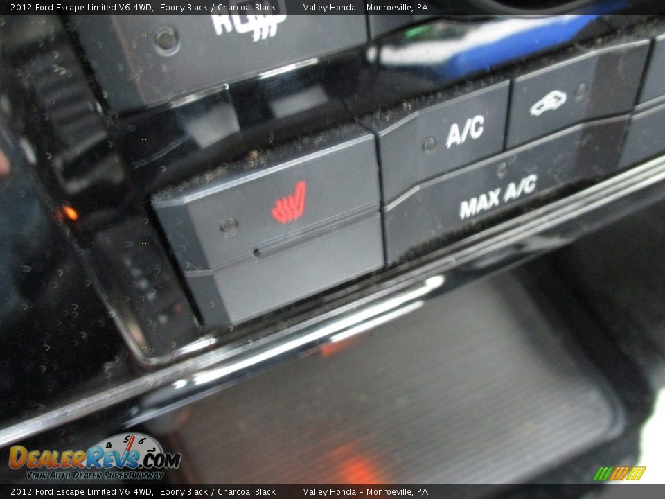 2012 Ford Escape Limited V6 4WD Ebony Black / Charcoal Black Photo #17