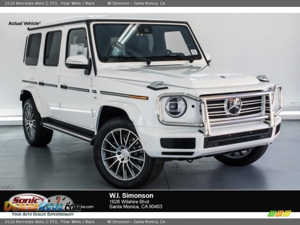 2019 Mercedes-Benz G 550 Polar White / Black Photo #1