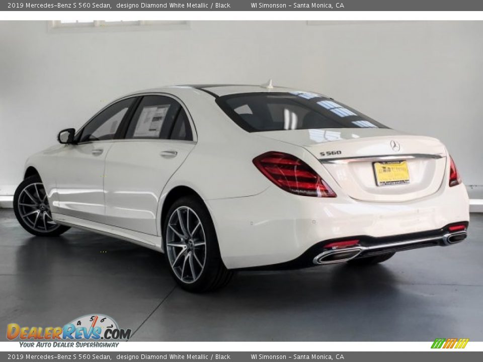 2019 Mercedes-Benz S 560 Sedan designo Diamond White Metallic / Black Photo #2