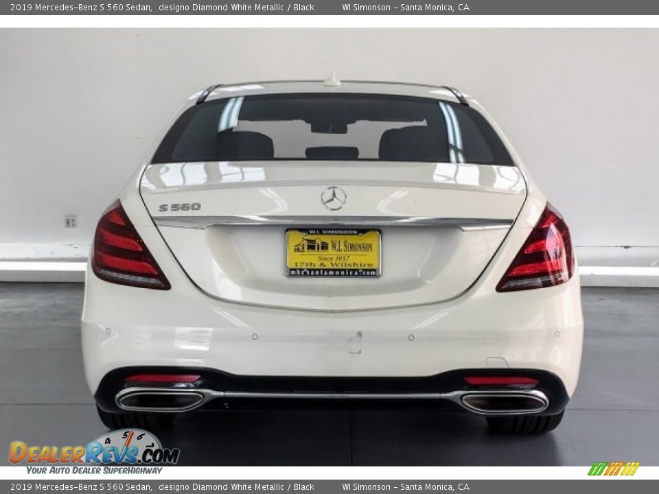2019 Mercedes-Benz S 560 Sedan designo Diamond White Metallic / Black Photo #3