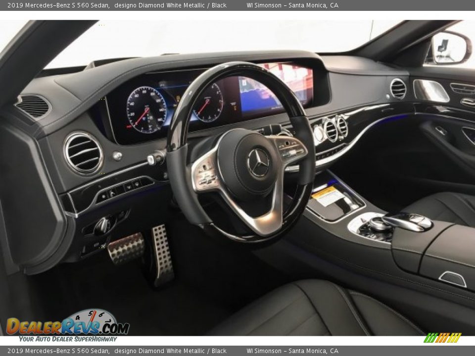 2019 Mercedes-Benz S 560 Sedan designo Diamond White Metallic / Black Photo #4