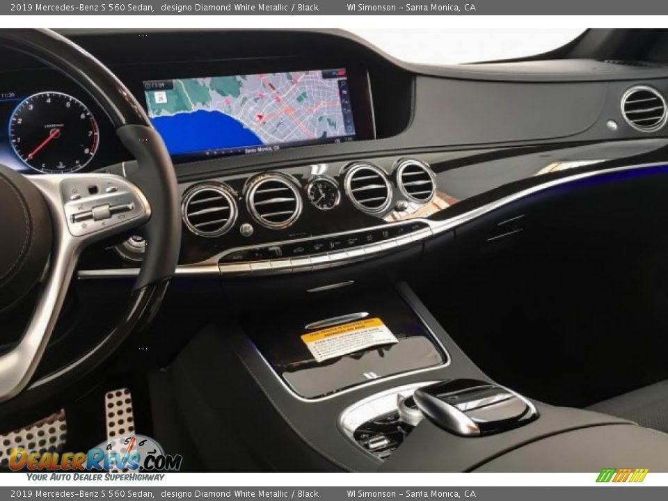 2019 Mercedes-Benz S 560 Sedan designo Diamond White Metallic / Black Photo #6