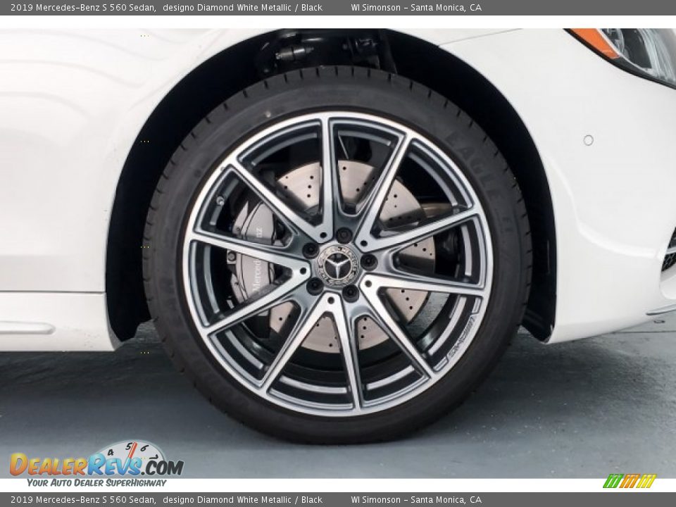 2019 Mercedes-Benz S 560 Sedan designo Diamond White Metallic / Black Photo #9