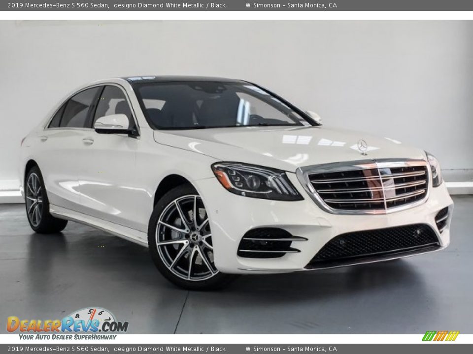 2019 Mercedes-Benz S 560 Sedan designo Diamond White Metallic / Black Photo #12