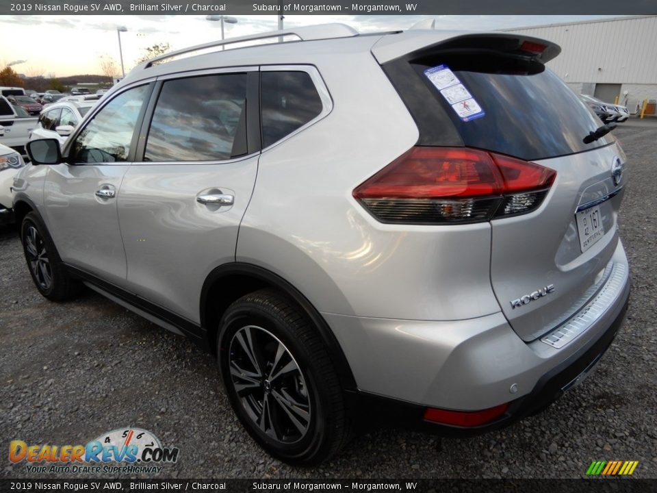 2019 Nissan Rogue SV AWD Brilliant Silver / Charcoal Photo #6
