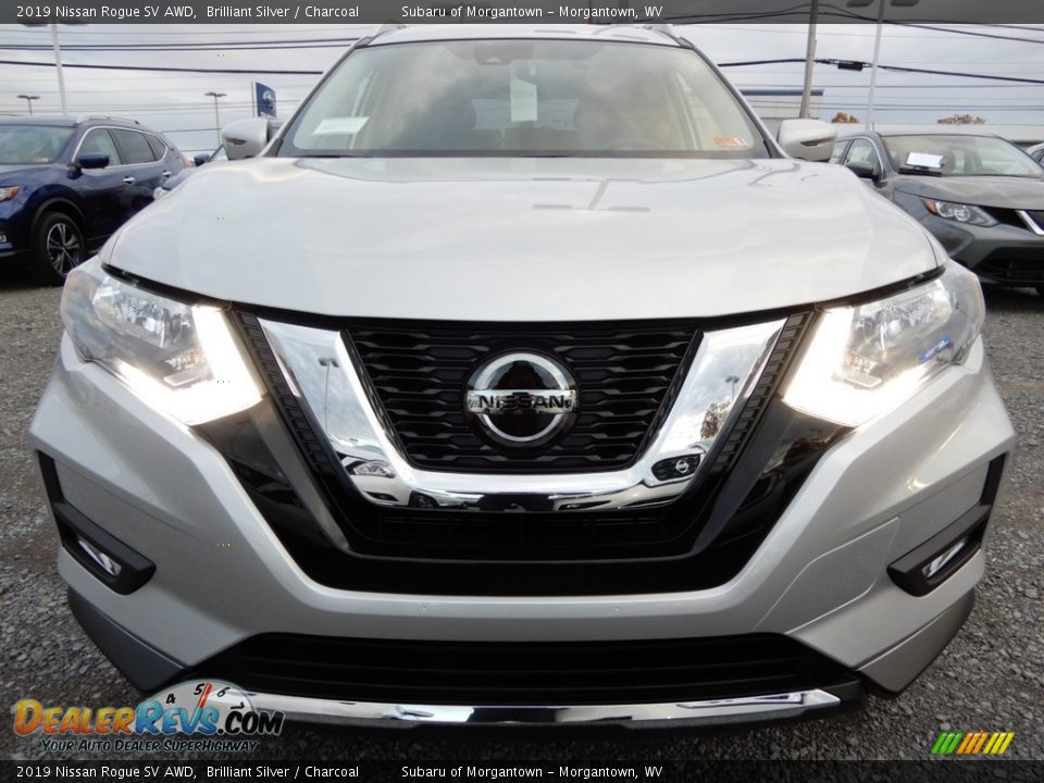 2019 Nissan Rogue SV AWD Brilliant Silver / Charcoal Photo #9
