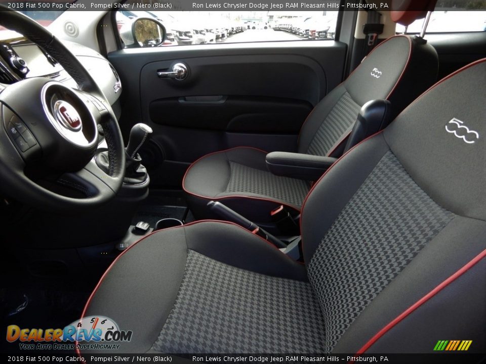 Front Seat of 2018 Fiat 500 Pop Cabrio Photo #12