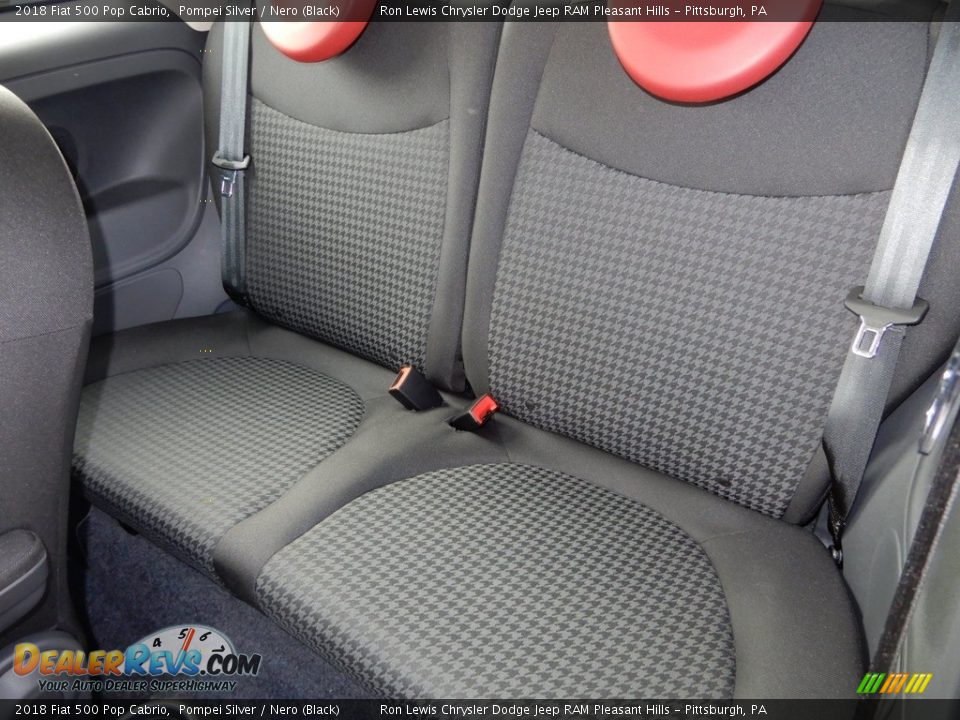 Rear Seat of 2018 Fiat 500 Pop Cabrio Photo #13