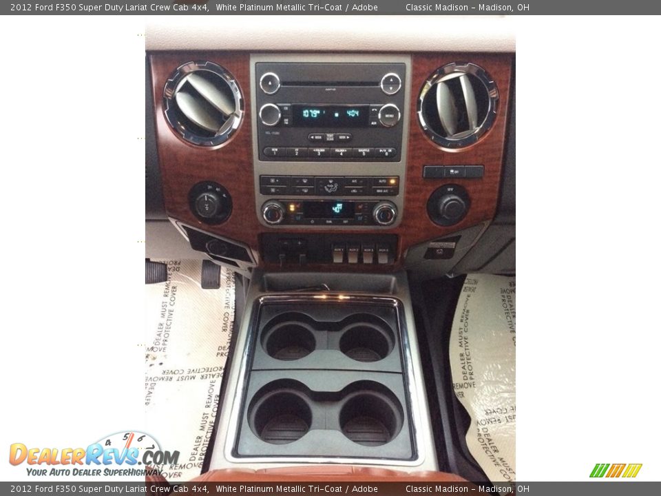 2012 Ford F350 Super Duty Lariat Crew Cab 4x4 White Platinum Metallic Tri-Coat / Adobe Photo #19