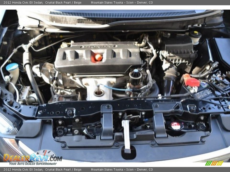 2012 Honda Civic EX Sedan Crystal Black Pearl / Beige Photo #28
