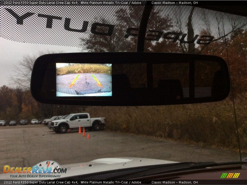 2012 Ford F350 Super Duty Lariat Crew Cab 4x4 White Platinum Metallic Tri-Coat / Adobe Photo #20