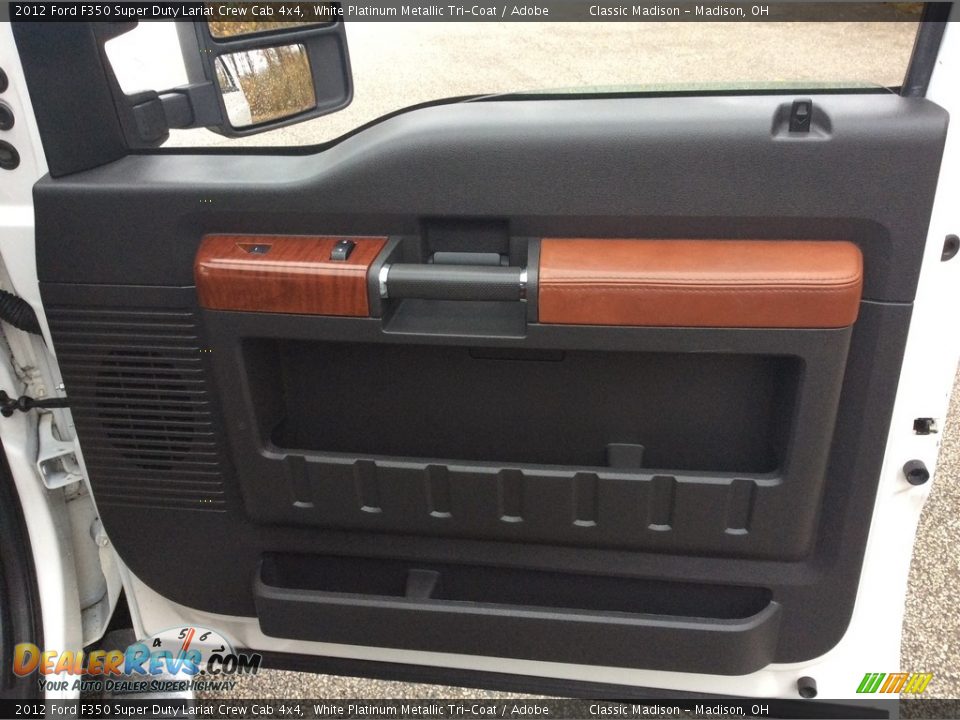 2012 Ford F350 Super Duty Lariat Crew Cab 4x4 White Platinum Metallic Tri-Coat / Adobe Photo #21