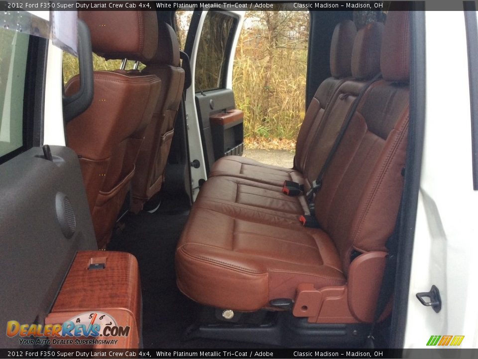 2012 Ford F350 Super Duty Lariat Crew Cab 4x4 White Platinum Metallic Tri-Coat / Adobe Photo #26