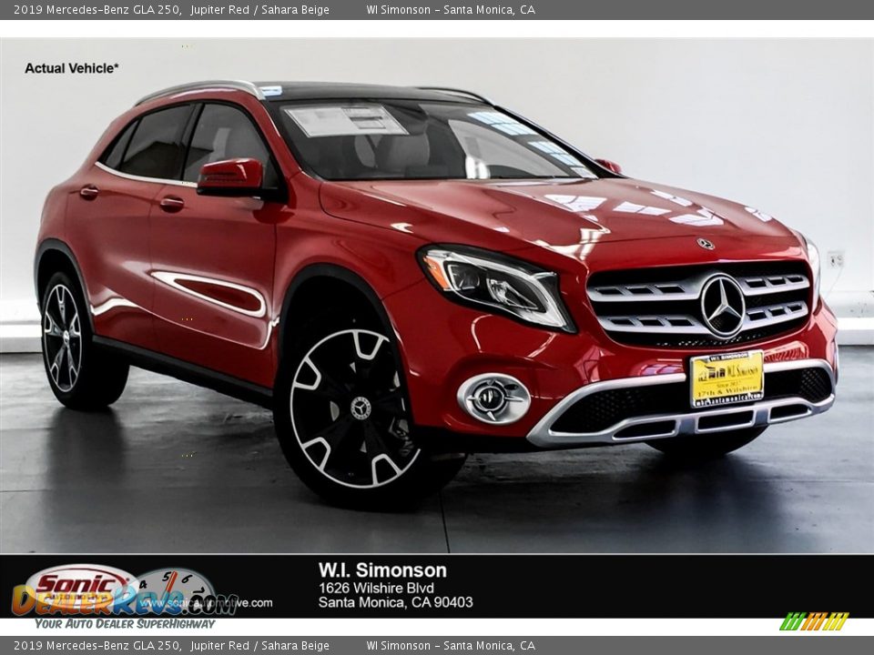 2019 Mercedes-Benz GLA 250 Jupiter Red / Sahara Beige Photo #1