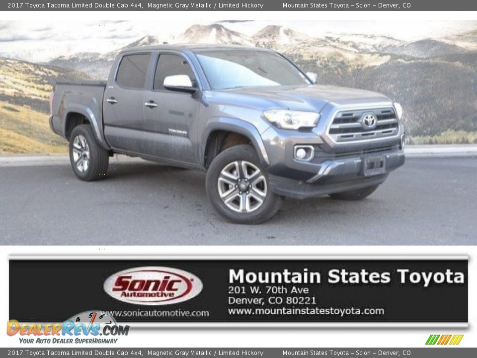2017 Toyota Tacoma Limited Double Cab 4x4 Magnetic Gray Metallic / Limited Hickory Photo #1