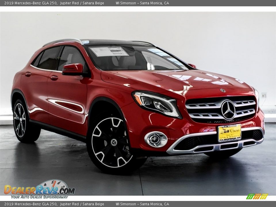 2019 Mercedes-Benz GLA 250 Jupiter Red / Sahara Beige Photo #12