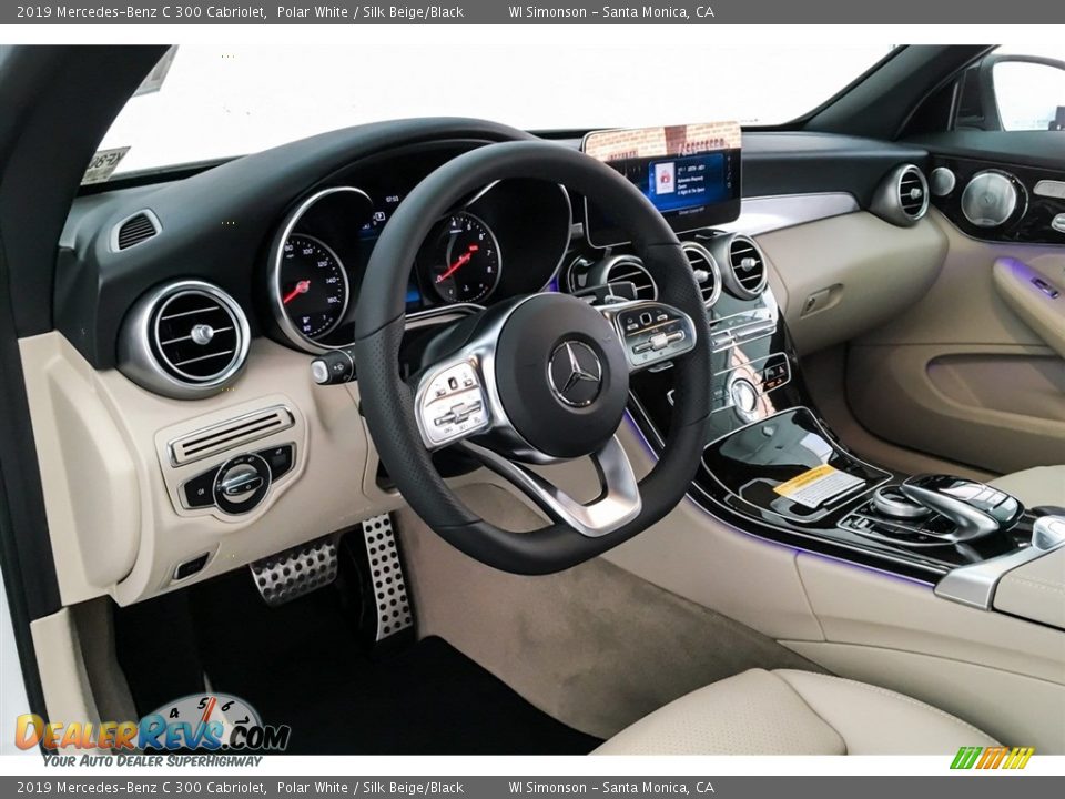 2019 Mercedes-Benz C 300 Cabriolet Polar White / Silk Beige/Black Photo #4