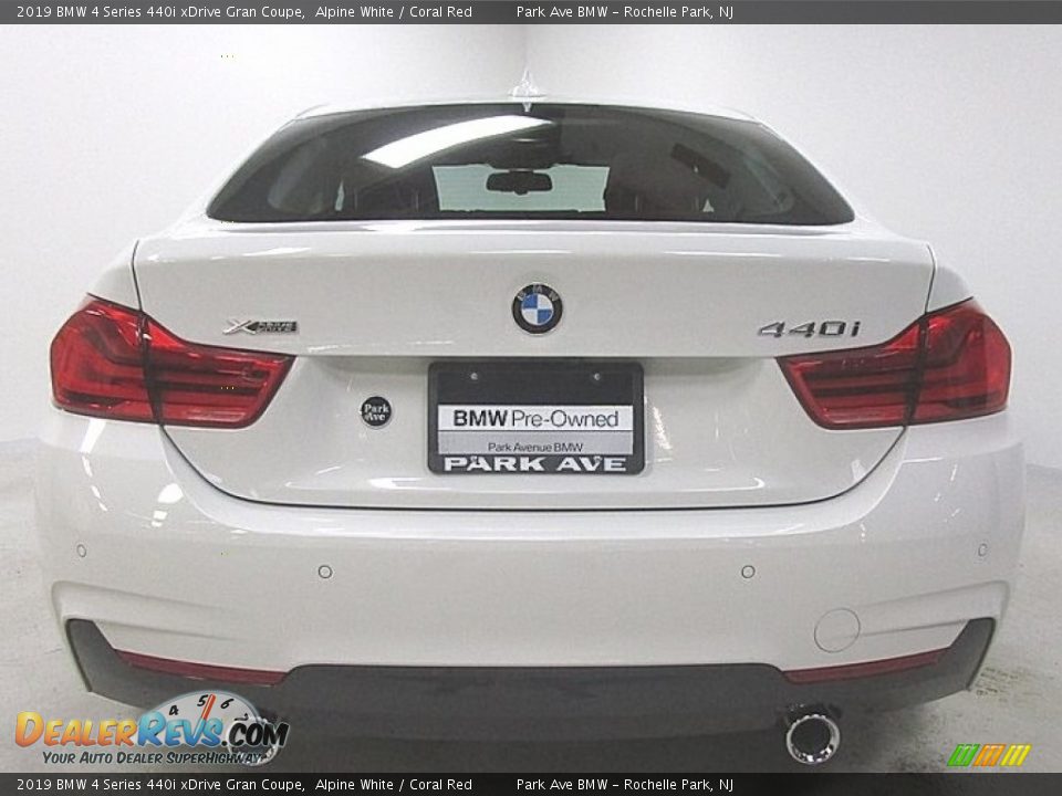 2019 BMW 4 Series 440i xDrive Gran Coupe Alpine White / Coral Red Photo #3