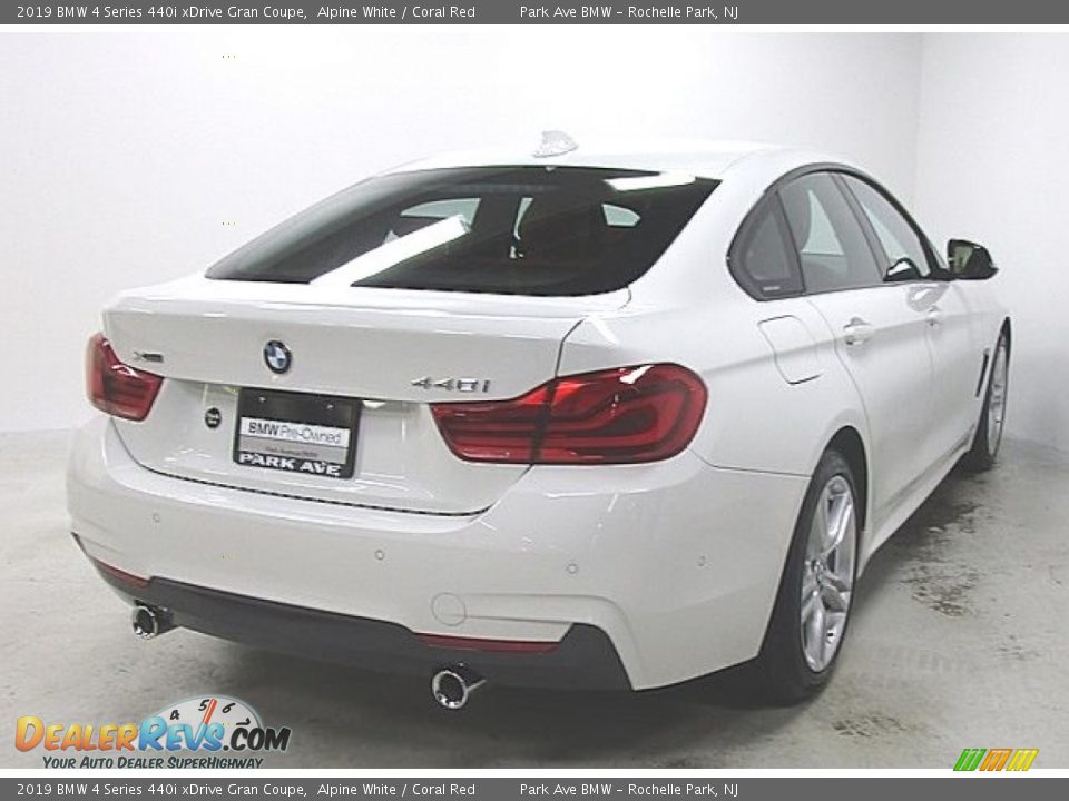 2019 BMW 4 Series 440i xDrive Gran Coupe Alpine White / Coral Red Photo #4