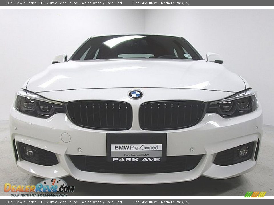 2019 BMW 4 Series 440i xDrive Gran Coupe Alpine White / Coral Red Photo #6