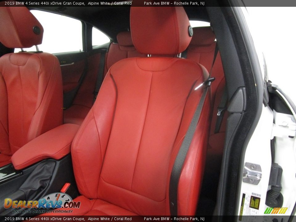2019 BMW 4 Series 440i xDrive Gran Coupe Alpine White / Coral Red Photo #8