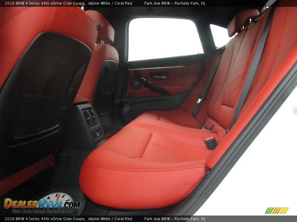 2019 BMW 4 Series 440i xDrive Gran Coupe Alpine White / Coral Red Photo #12
