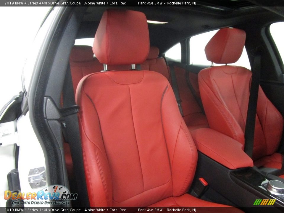 2019 BMW 4 Series 440i xDrive Gran Coupe Alpine White / Coral Red Photo #14