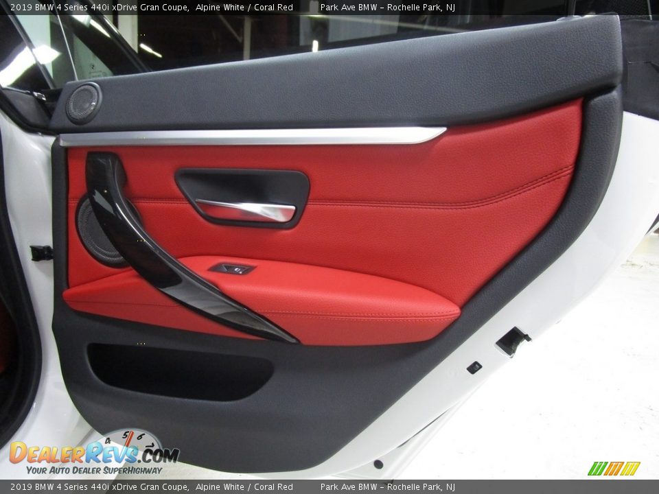 2019 BMW 4 Series 440i xDrive Gran Coupe Alpine White / Coral Red Photo #16