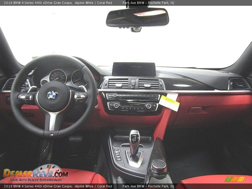 2019 BMW 4 Series 440i xDrive Gran Coupe Alpine White / Coral Red Photo #22