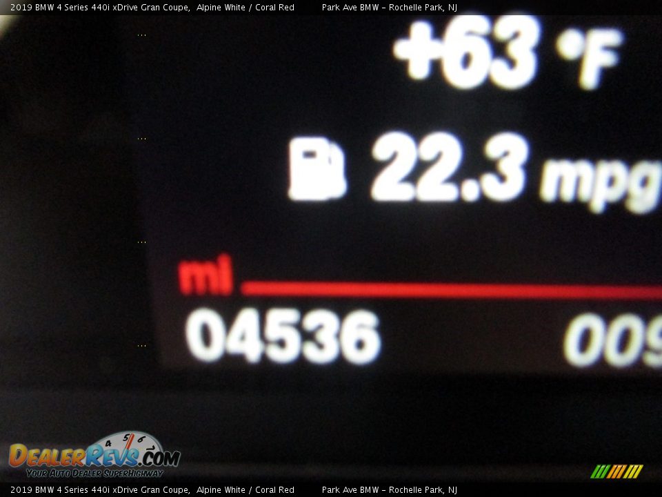 2019 BMW 4 Series 440i xDrive Gran Coupe Alpine White / Coral Red Photo #24