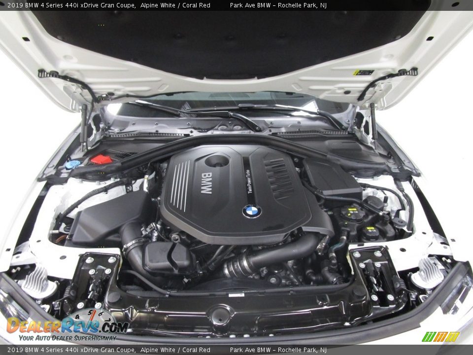 2019 BMW 4 Series 440i xDrive Gran Coupe Alpine White / Coral Red Photo #29