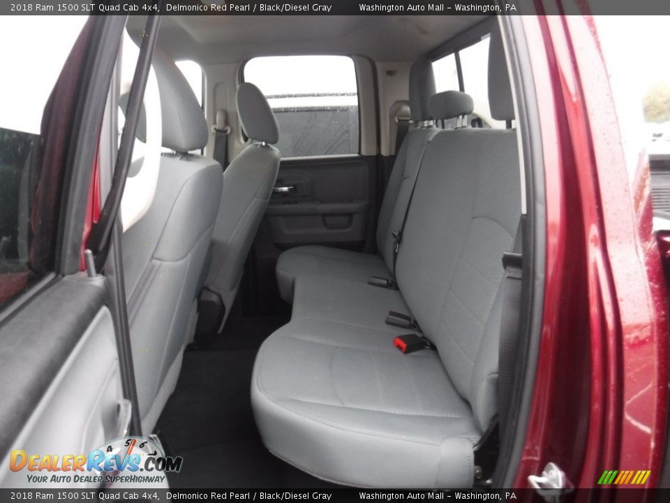 2018 Ram 1500 SLT Quad Cab 4x4 Delmonico Red Pearl / Black/Diesel Gray Photo #24