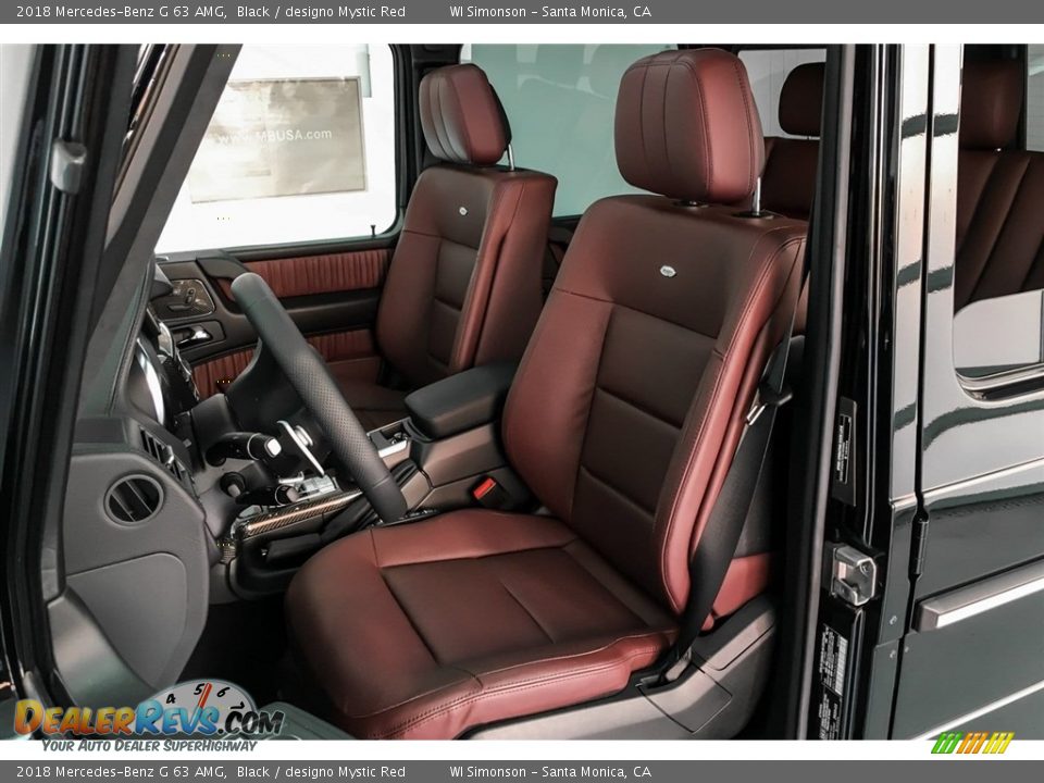 designo Mystic Red Interior - 2018 Mercedes-Benz G 63 AMG Photo #15