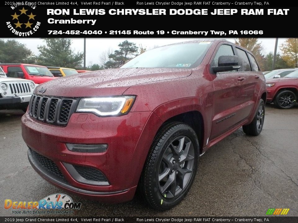 2019 Jeep Grand Cherokee Limited 4x4 Velvet Red Pearl / Black Photo #1