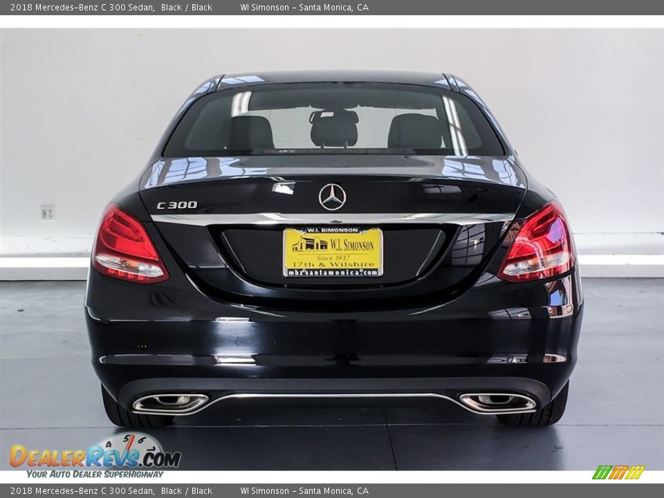 2018 Mercedes-Benz C 300 Sedan Black / Black Photo #3