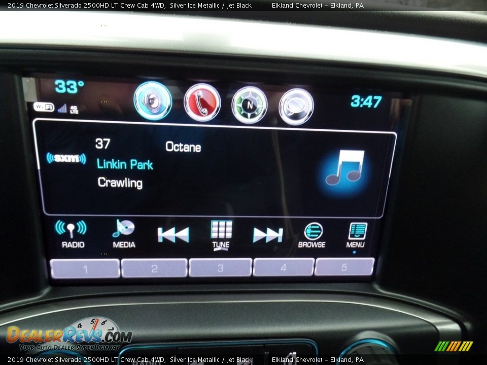 2019 Chevrolet Silverado 2500HD LT Crew Cab 4WD Silver Ice Metallic / Jet Black Photo #28