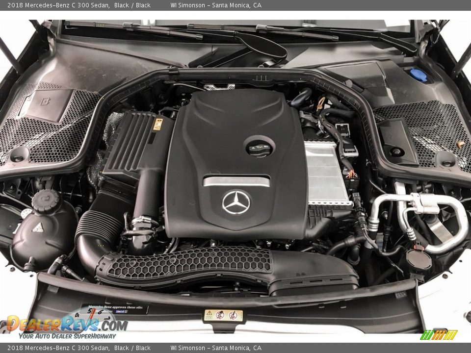 2018 Mercedes-Benz C 300 Sedan Black / Black Photo #8